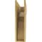 Ekena Millwork 8"W x 32"D x 32"H Thin Monterey Rough Cedar Woodgrain TimberThane Corbel, Primed Tan CORUR08X32X32MONRCPR - alternate 6